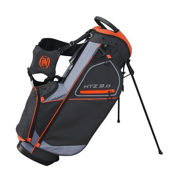 Hot-Z 02HOT30ST2011111111BOG01 3.0 Golf Stand Bag; Black; Orange & Gray